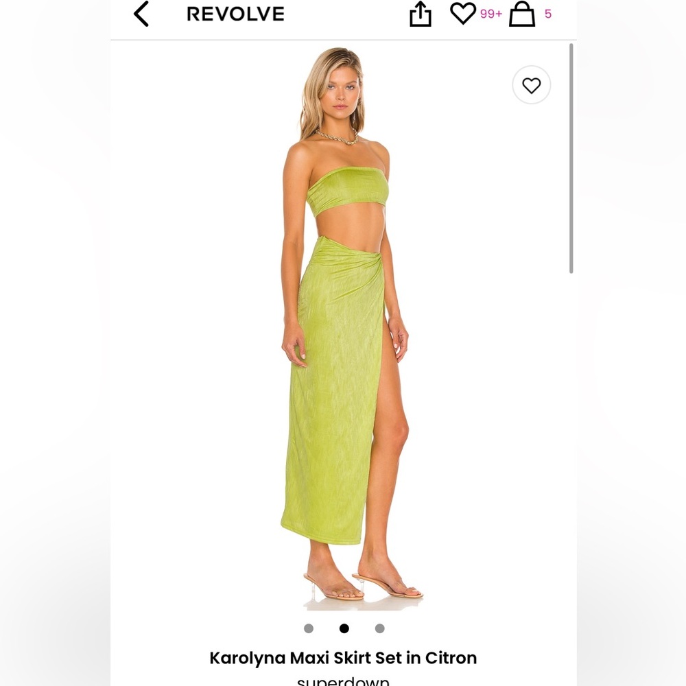 Superdown Karolyna Maxi Skirt Set. Size S, NWT
